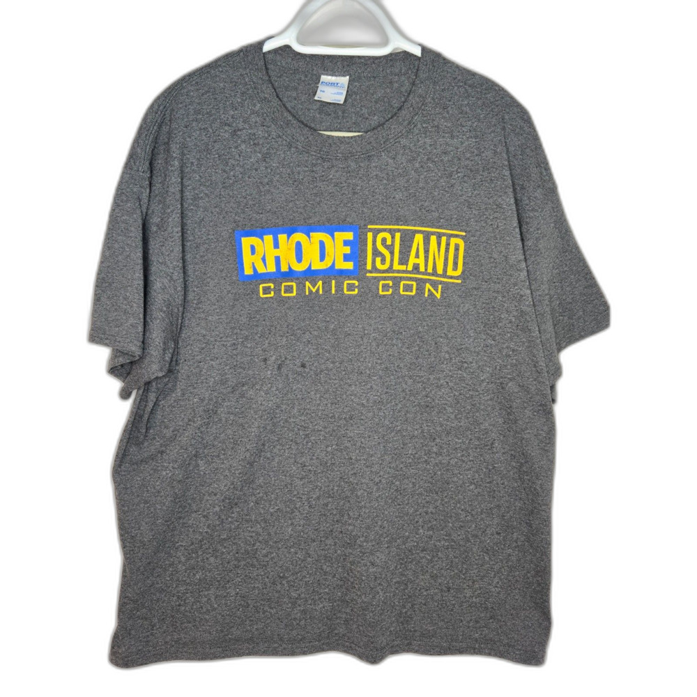 Rhode Island Comic Con T-Shirt | Port & Company Men's Size XL | Gray
